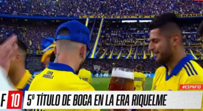 Carlos Zambrano y Darío Benedetto festejaron juntos nuevo título con Boca Juniors