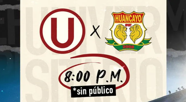 Universitario y Sport Huancayo se jugará sin público