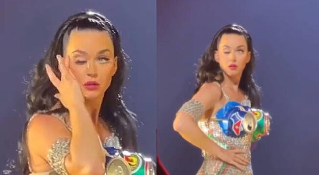 ¡Fans de Katy Perry preocupados! Artista perdió el control de su párpado en pleno show