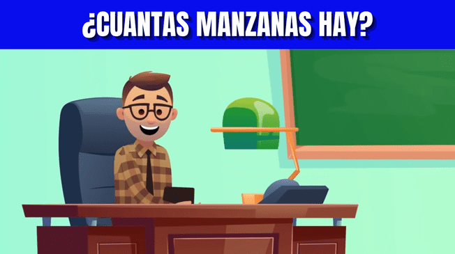 Acertijo visual: ¿Cuántas manzanas hay en el árbol? Resuélvelo en 6 segundos