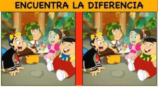 ¿Eres fanático del Chavo del 8? Descubre la diferencia de este reto visual