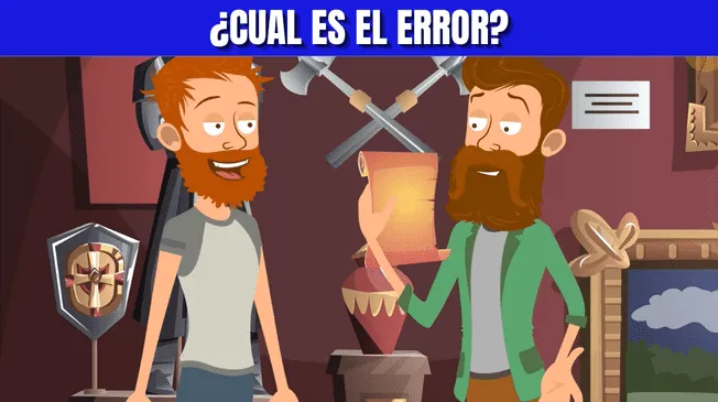 Acertijo Visual: ¿Cuál es el error en el pergamino? Averígualo en 6 segundos