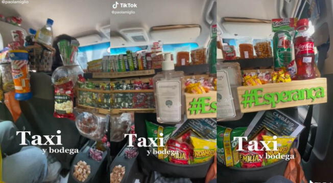 Tiktok: toma taxi y al subir se da cuenta que tiene un minimarket, solo falta 'Don Pepe'