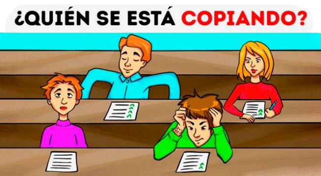 ¿Quién está copiando? Descifra este acertijo visual que solo 8% de internautas lo resolvió ¿Quién está copiando? Descifra este acertijo visual que solo 8% de internautas lo resolvió