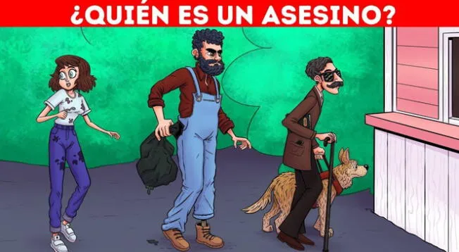 ¿Quién es un peligroso asesino? Ayuda a la policía en este acertijo, el 99% falló