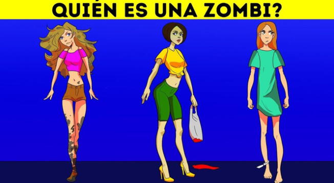 Solo el 2% de personas superaron este acertijo visual: ¿Quién es una zombi?