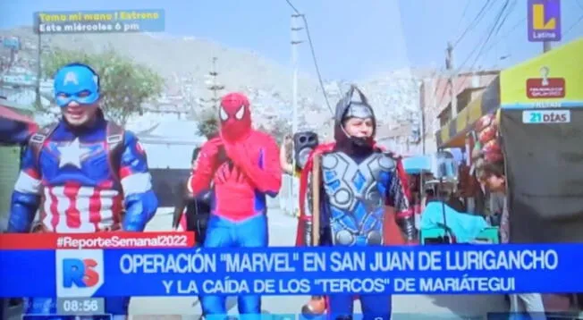 Efectivos de la PNP se disfrazan de superhéroes de Marvel para capturar a peligrosa banda (editado)