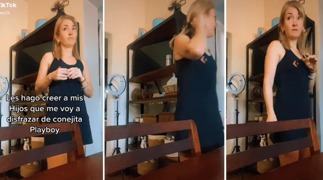 TikTok: Mujer se disfraza de 'conejita de Playboy' y reacción de sus hijos se hace viral TikTok: Mujer se disfraza de 'conejita de Playboy' y reacción de sus hijos se hace viral