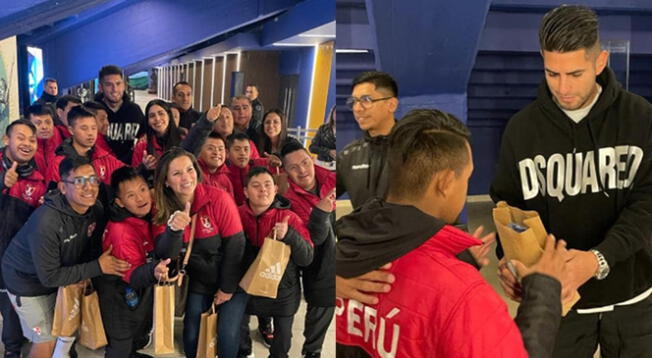 Carlos Zambrano y la selección peruana futsal down en La Bombonera.