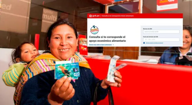 Bono Alimentario: link oficial para saber si eres beneficiarios de los S/270