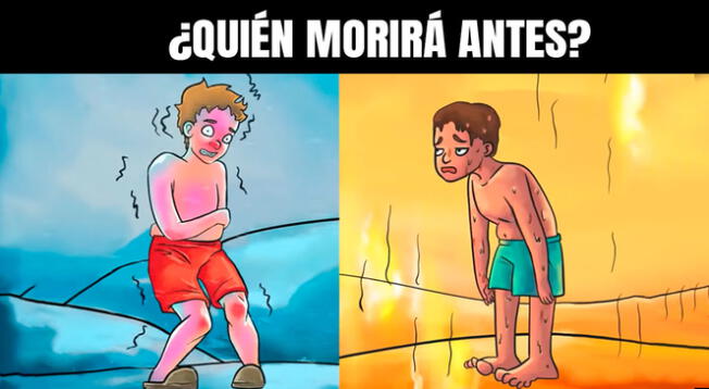 ¿Quién morirá antes? Responde a este enigmático acertijo visual en solo 8 segundos