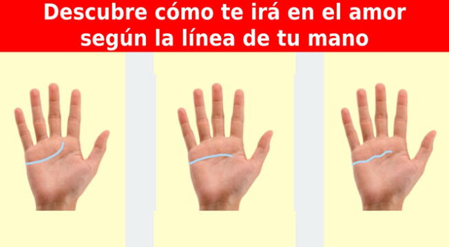 Dinos cómo es la línea de tu mano y descubre cómo te irá en el amor Dinos cómo es la línea de tu mano y descubre cómo te irá en el amor