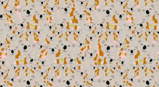 Reto visual EXTREMO: encuenta al conejo entre los koalas, tienes 5 segundos para superarlo Reto visual EXTREMO: encuenta al conejo entre los koalas, tienes 5 segundos para superarlo