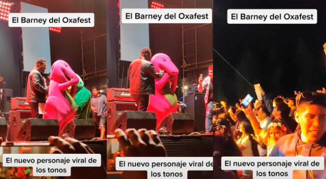 'Barney' trolea en Oxafest 2022