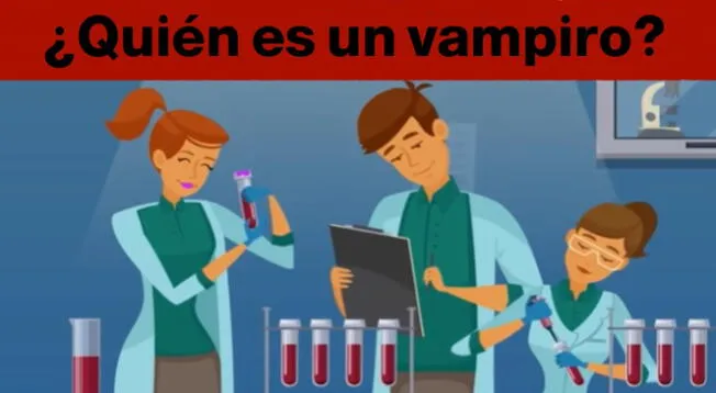 ¿Quién es un vampiro? Supera este acertijo para 'Genios' en 6 segundos ¿Quién es un vampiro? Supera este acertijo para 'Genios' en 6 segundos