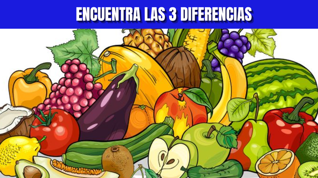 Reto visual EXTREMO: Encuentra las 3 diferencias en 15 segundos