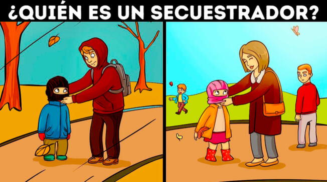 Tienes 7 segundos para descubrir quién es un secuestrador.