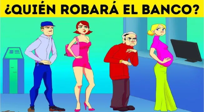 Descubre en solo 7 segundos cuál de estas personas robará el banco.