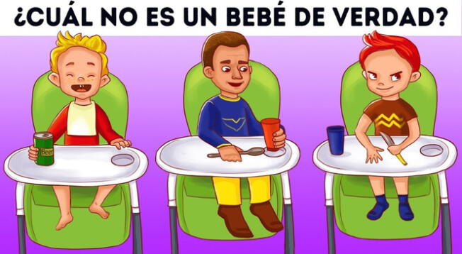 ¿Cuál no es un bebé real? Atrévete a superar este acertijo en 5 segundos