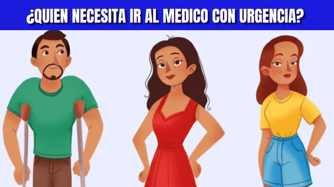 Acertijo Visual EXTREMO: Descubre quién corre peligro y necesitar ir al médico