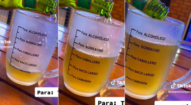 Muestra peculiar vaso con 'termómetro' de alcohólicos y usuarios reaccionan: "¡Para la pinchanga!"