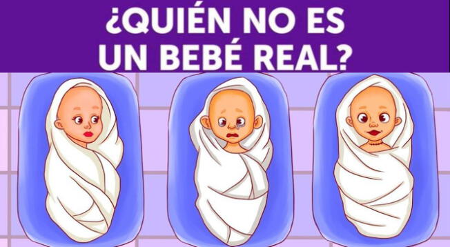 Uno de estos bebés no es real, ¿podrás descubrir cuál es en 8 segundos?