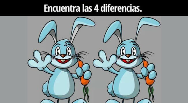 Encuentra las 4 diferencias en este reto visual EXTREMO