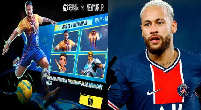 Por tiempo limitado podrás obtener a Neymar Jr. en Mobile Legends