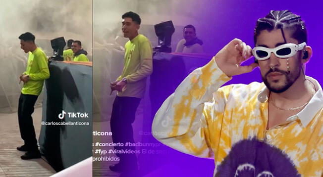 Seguridad del concierto de Bad Bunny en Perú no se contuvo y fue grabado 'perreando'