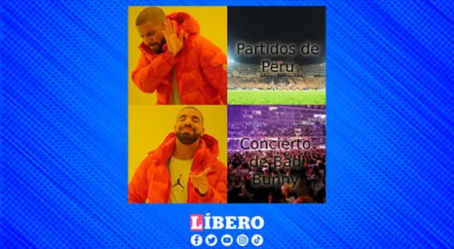 El concierto de Bad Bunny acaparando más interés que el Perú vs. Paraguay