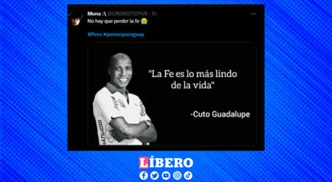 Cuto Guadalupe dando fe a la blaquirroja