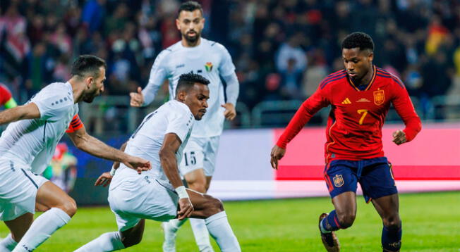 España vs. Jordania por amistoso internacional 2022