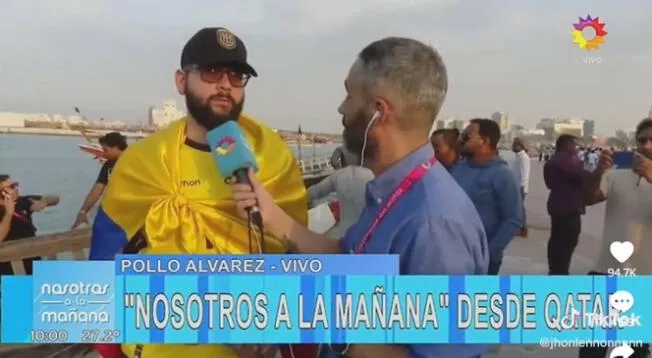 Hincha ecuatoriano explica por qué le resulta económico viajar hasta Qatar.