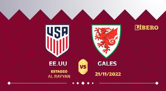Horarios del partido Estados Unidos vs. Gales y dónde ver el Mundial 2022