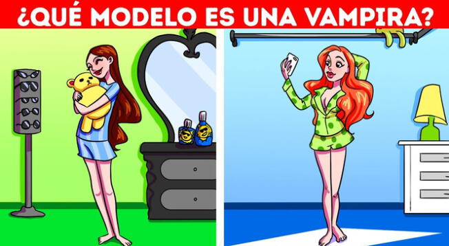 Pon a prueba tu visión y encuentra a la modelo que es la vampira