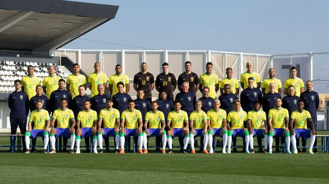 Brasil y la foto oficial previo al Mundial Qatar 2022