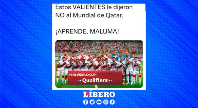 Muchos hinchas peruanos jugaron con la ausencia de Perú en Qatar 2022