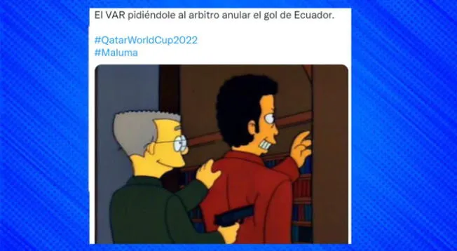 Los memes no se hicieron esperar en contra del VAR por su decisión en el Qatar vs Ecuador