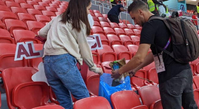 Qatar 2022: Hinchas japoneses limpian estadio tras enfrenamiento y catarí queda sorprendido