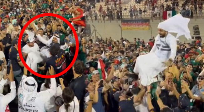 Hinchas mexicanos armaron la fiesta de Qatar 2022 alzando a un qatarí