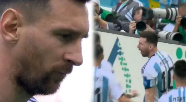 Gol de Lionel Messi para el 1-0 de Argentina