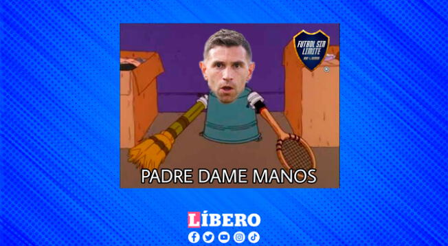 Una de los 'más requeridos' en el memes fue el 'Dibu' Martínez, pues los hinchas sintieron que pudo hacer algo más en los goles.