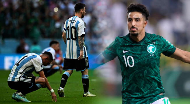 Salem Al-Dawsari anotó el segundo gol para Arabia Saudita contra Argentina. Foto: REUTERS / FIFA / Composición Líbero