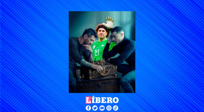 La postal de Messi y Cristiano tuvo un nuevo personaje, el 'Memo'.