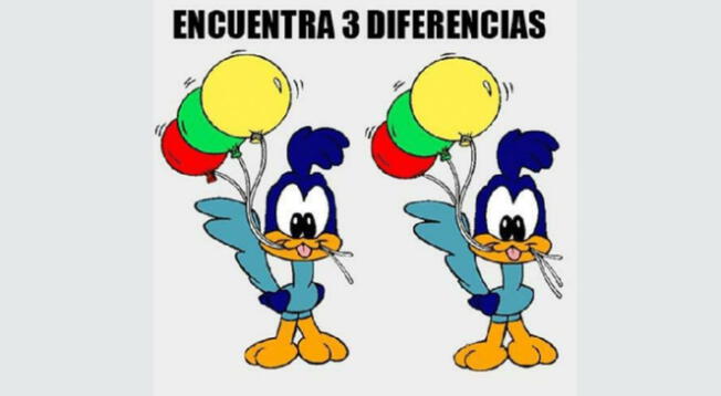 Intenta encontrar las 3 diferencias en este reto visual