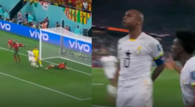 Ghana anotó el empate contra Portugal