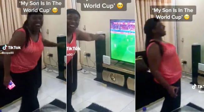 Madre de Adekugbe se emociona al ver a su hijo en la Copa del Mundo: "Dios mío. Aleluya"