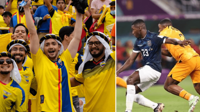 Hinchas ecuatorianos protagonizan hilarante escena en el Mundial Qatar 2022