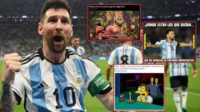 Argentina se impuso ante México y los memes invadieron las redes sociales.