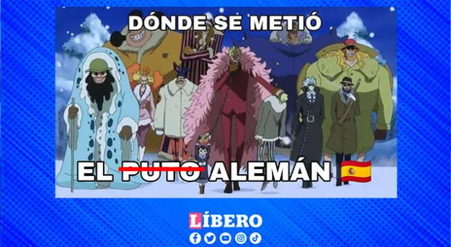One Piece no es ajeno del duelo entre España y Alemania One Piece no es ajeno del duelo entre España y Alemania